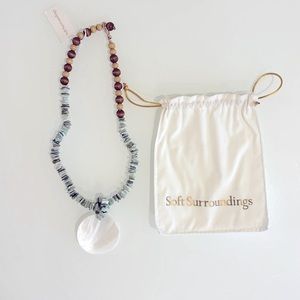 Soft Surroundings Blue and Turquoise Shell Necklace/ Gifts/Christmas Gift